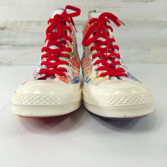 CONVERSE CHUCK TAYLOR ALL STAR 70 HI PRIDE LGBTQ MULTI-COLOR MEN'S SIZE 7 WMNS 9 - Picture 6 of 16